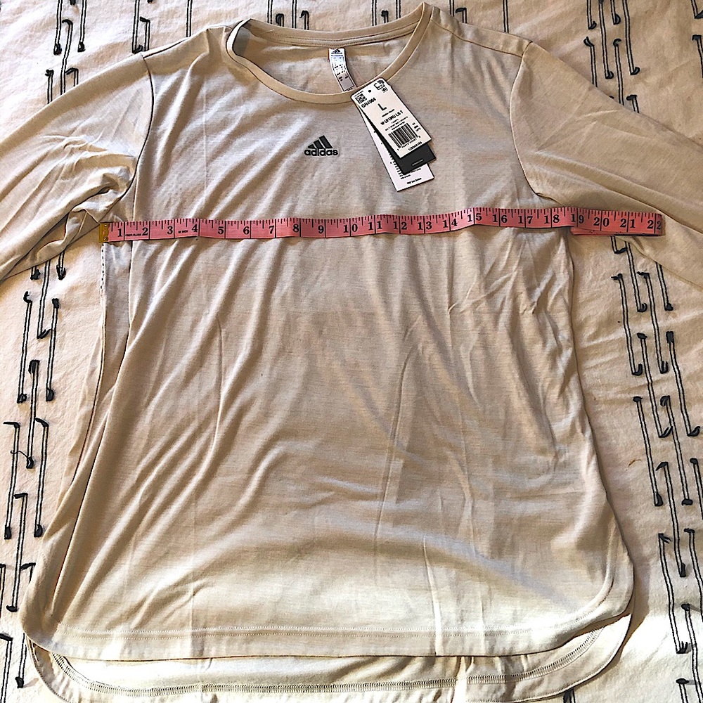 NWT Adidas AeroReady Long Sleeve Tee Zoe Saldana L